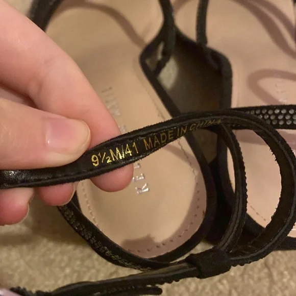 Kelly & Katie Black Rhinestone Heel - Picture 7 of 9